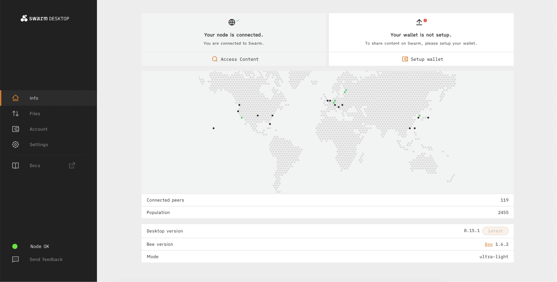 Swarm Desktop Screenshot