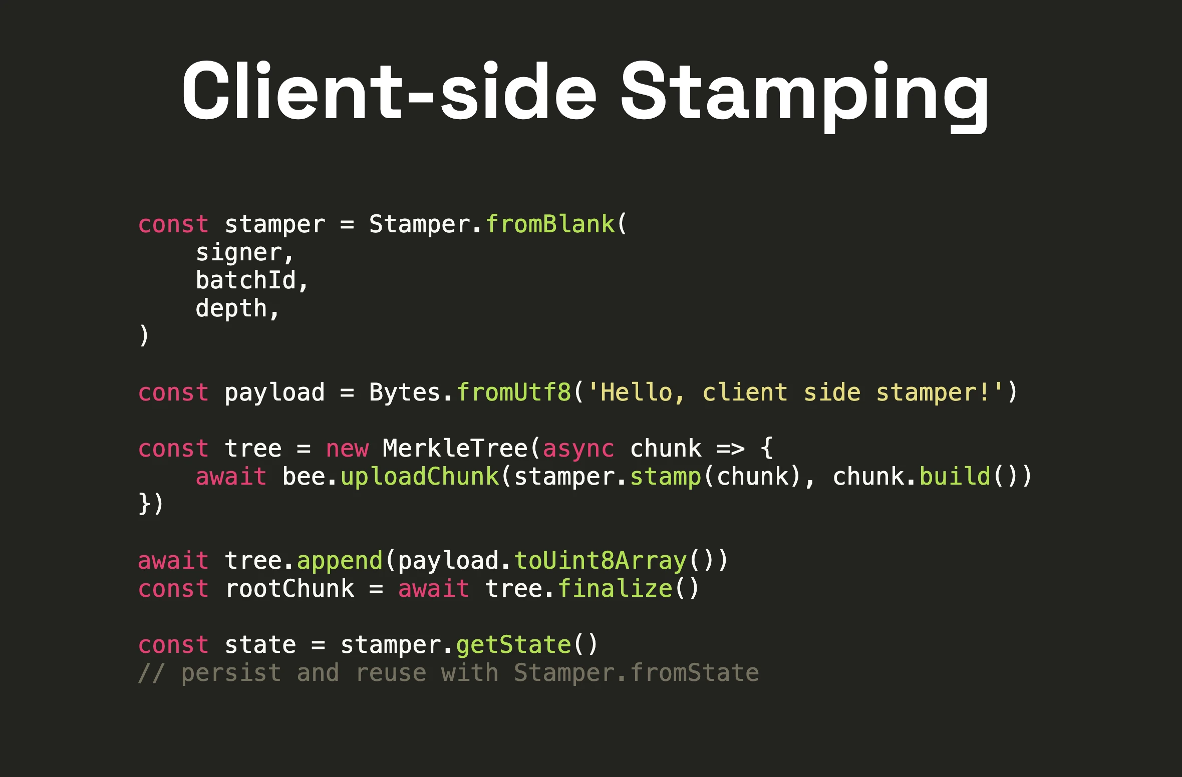 Client-side Stamping