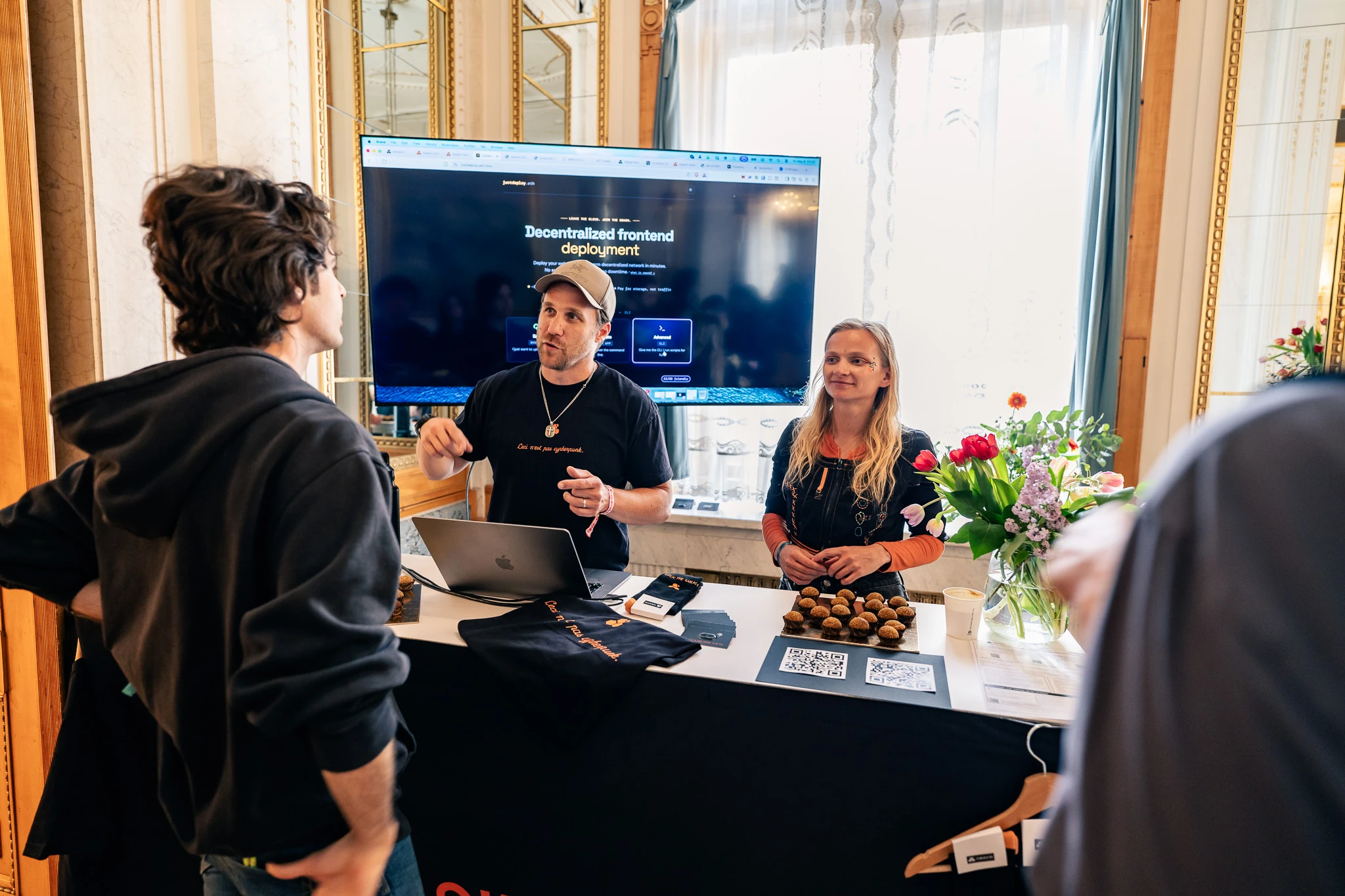 The Swarm booth at ETHPrague 2026